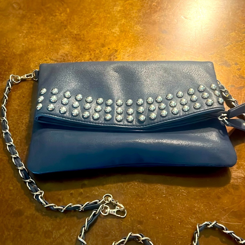 Navy cross body/ clutch